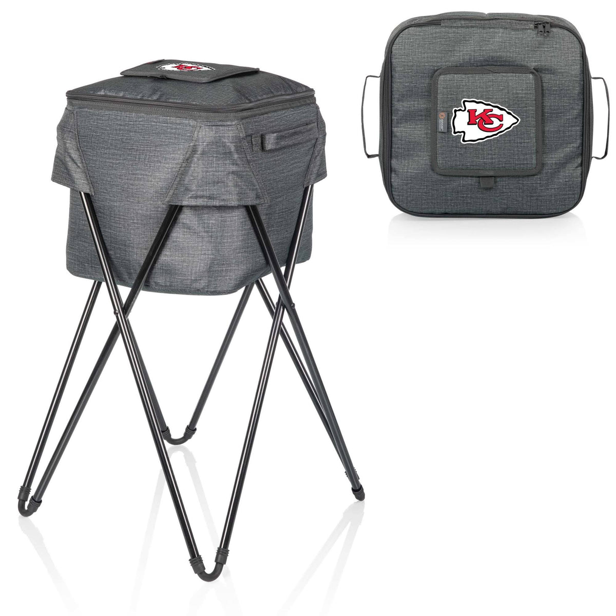 Gray Camping Party Cooler with Stand T94576