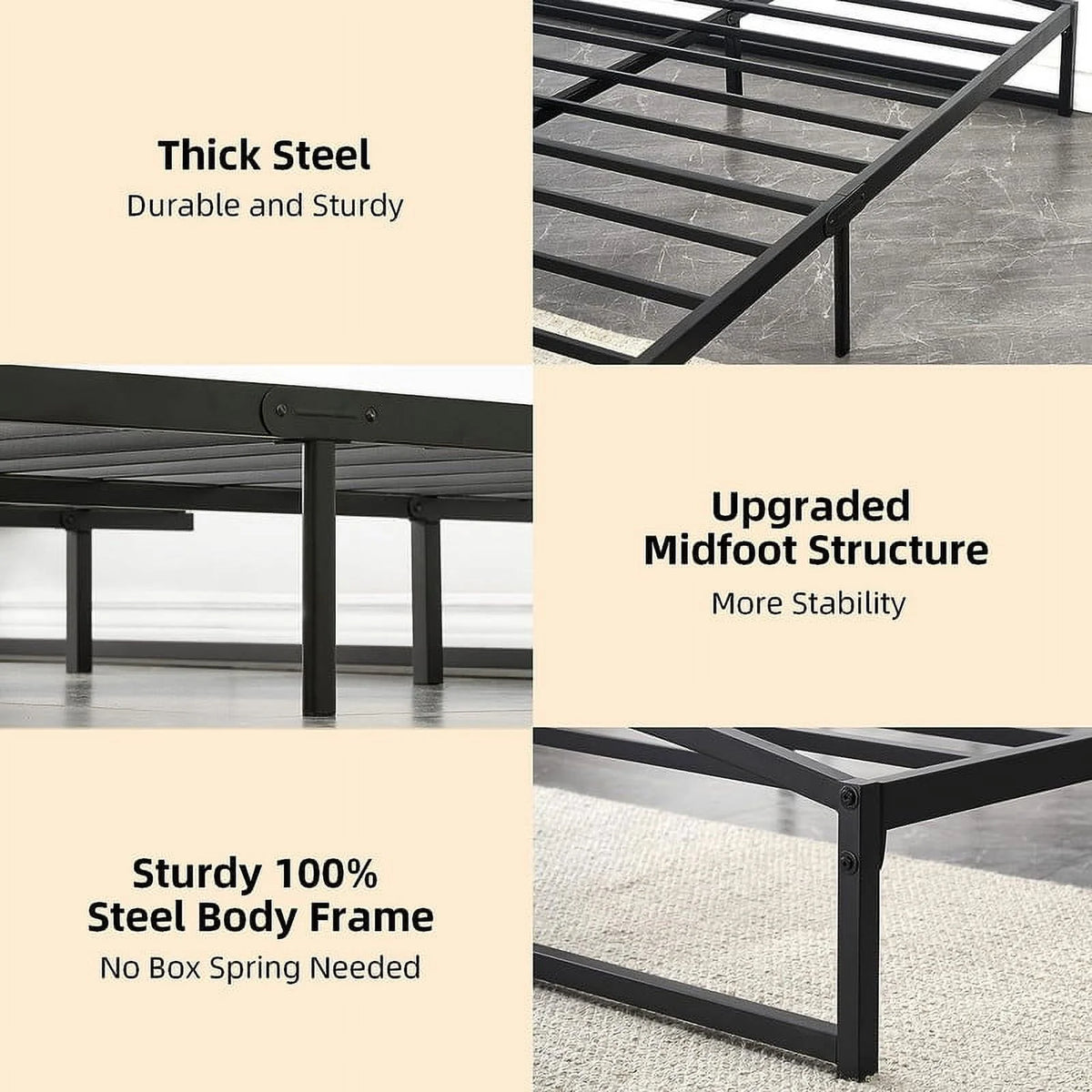 10 Inch Metal Twin Size Platform Bed Frame L646