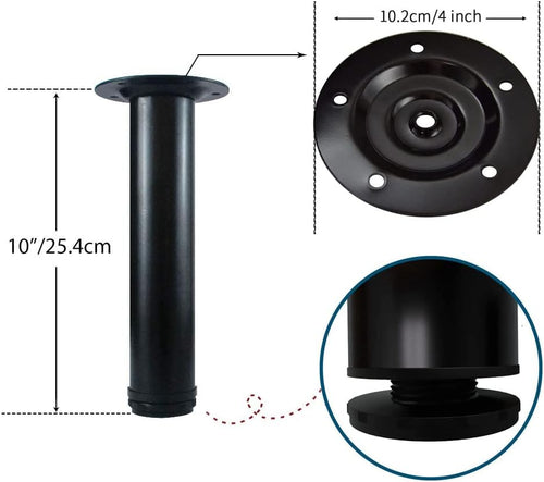 10 Inch Adjustable Furniture Legs Set of 4 R5902