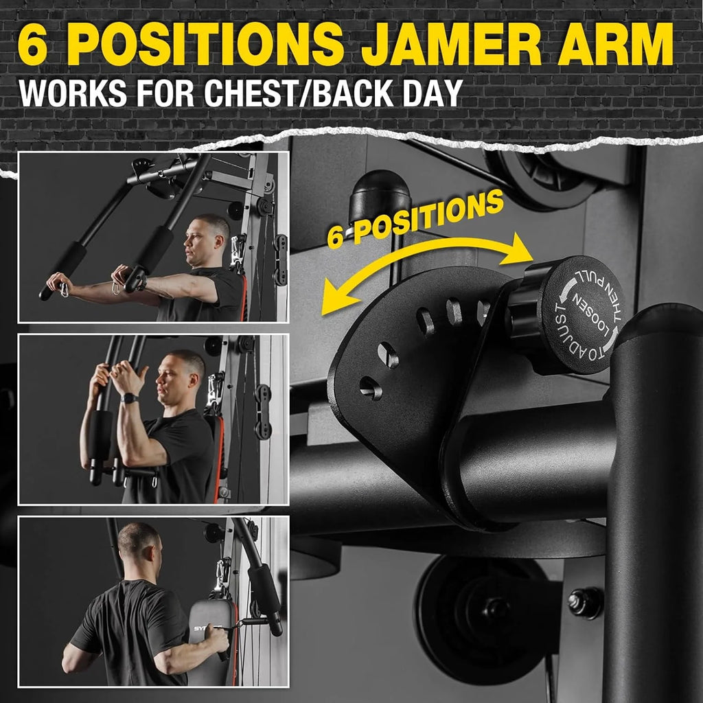 Home Gym Station with 150LBS Weight Stack W934