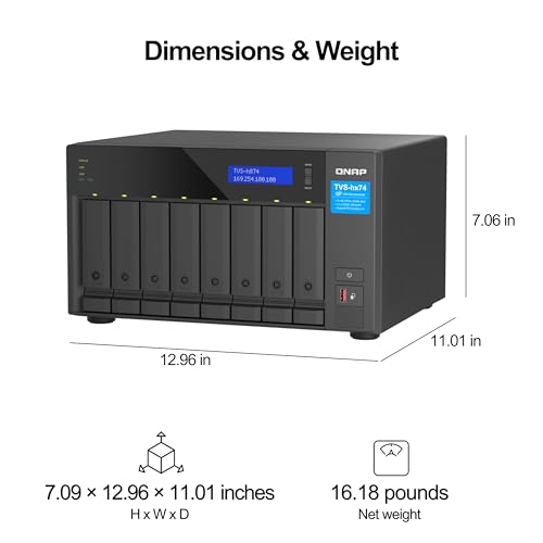 4 Bay Desktop NAS with Intel Pentium Gold CPU, 8GB DDR4 Memory D348