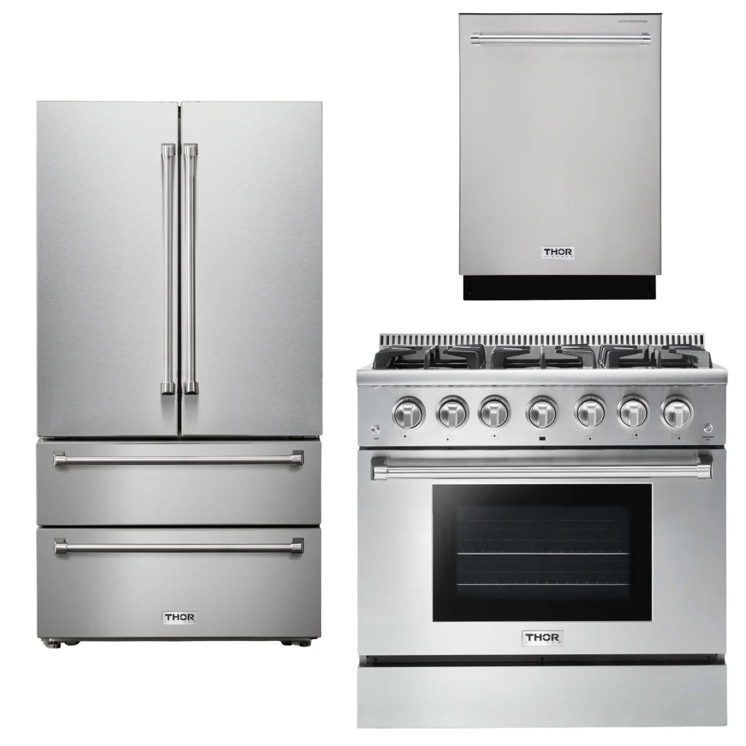 36 Gas Range Refrigerator Dishwasher H39405